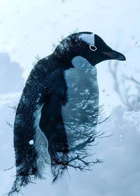 Penguin Double Exposure