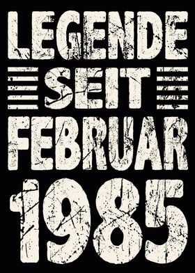 Februar 1985 39 Jahre