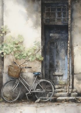 Vintage Bike Watercolor