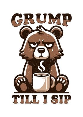 Grumpy Bear Coffee Hate