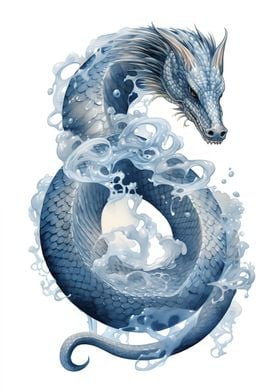 Watercolor Serpent