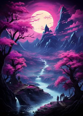 Retro Fantasy Landscape