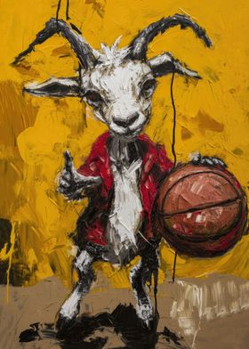 Goat Basketball Player