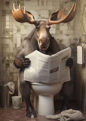 Moose on toilets