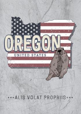 Oregon Map United States