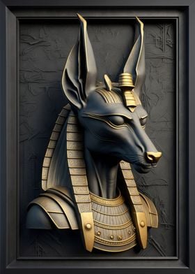 Anubis Gold Decor