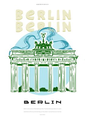 Berlin big city poster