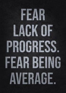 Fear Being Average
