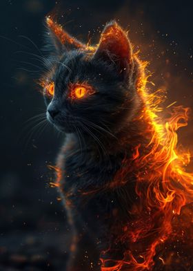 Kitten On Fire
