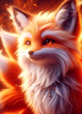 Cute fuzzy fox