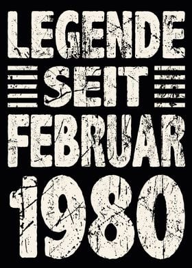 Februar 1980 44 Jahre