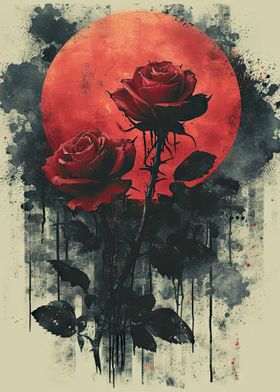 Withered Red Roses