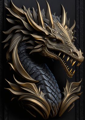 Dragon Gold Decor
