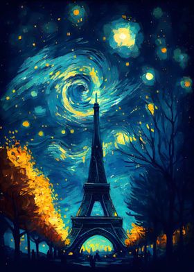 Starry Night Paris