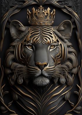 Tiger King Gold Decor