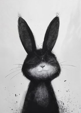 Blissful Ink Bunny