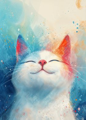 Dreamy Cosmic Cat