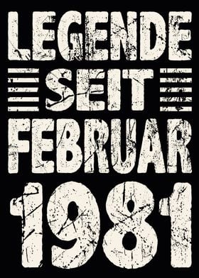 Februar 1981 43 Jahre