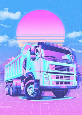 Vapor Wave Truck