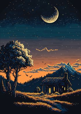 pixel art landscape