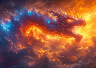 Fiery Cosmic Dragon galaxy