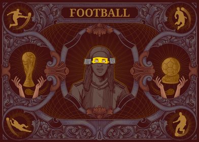 R Cartoon Football 01