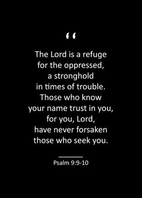 Psalm 9 9 10