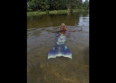 Mermaid in lake