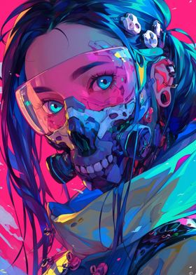 Futuristic Cyberpunk Girl