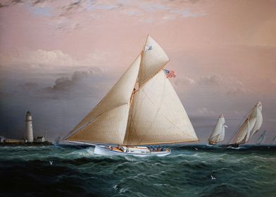 Yacht Chiquita in a Race 