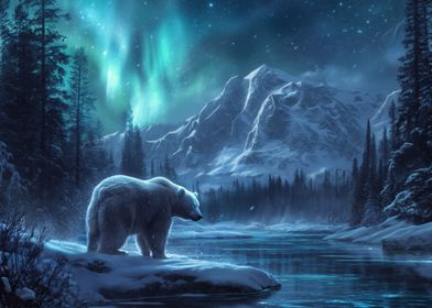 bear in nordic night