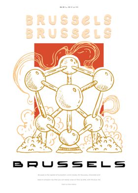 Brussels big city poster