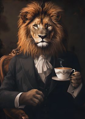 Lion Suit Coffee Lover