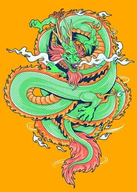 The Green Fire Dragon