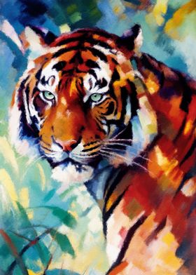 Tiger Watercolor Painting