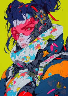 Futuristic Cyberpunk Girl