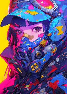 Futuristic Cyberpunk Girl