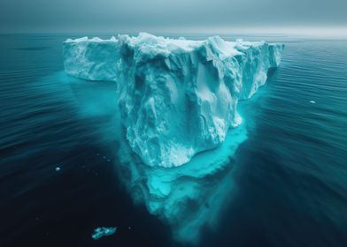 Iceberg in blue waters