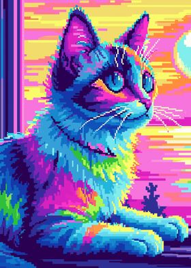 Cute Popart Cat