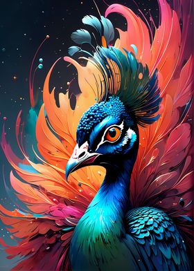 Cosmic Space Peacock