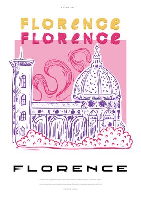 Florence big city poster