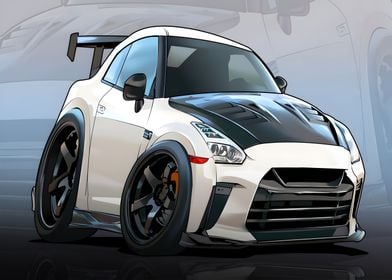 NISSAN GTR R35 TOONED