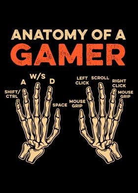 Funny Gamer Skeleton Hand