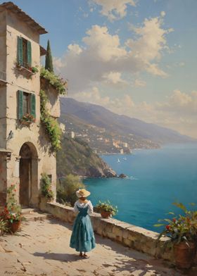 Italian Riviera Painting