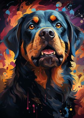 Rrottweiler portrait