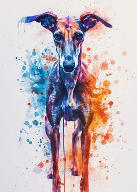 Greyhound Watercolor
