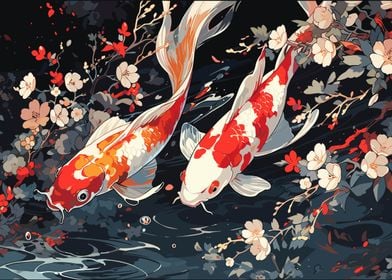 Japanese Sakura Koi