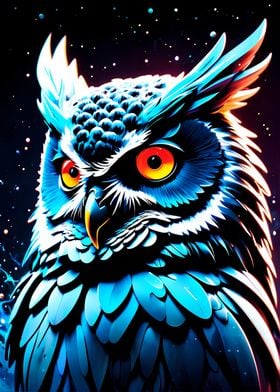 Cosmic Space Owl