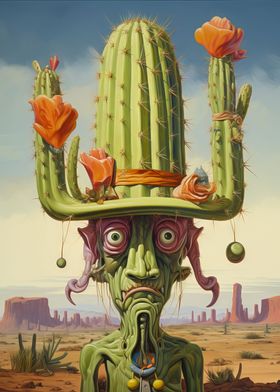Cactus Caricature