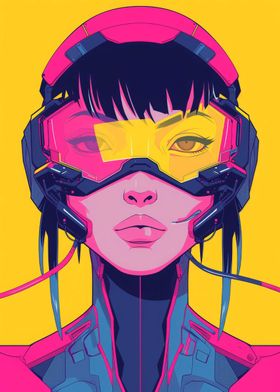 Futuristic Cyberpunk Girl
